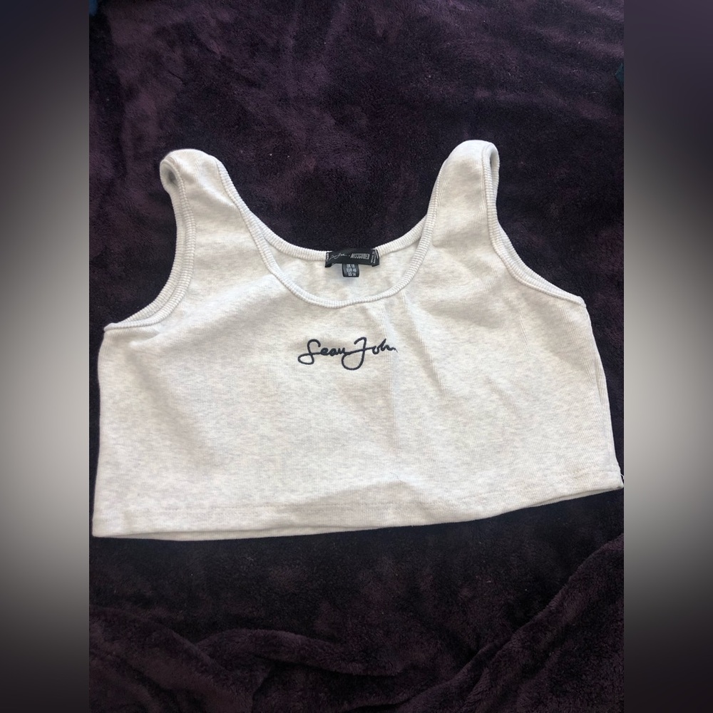 Missguided x Sean John ribbed crop tank